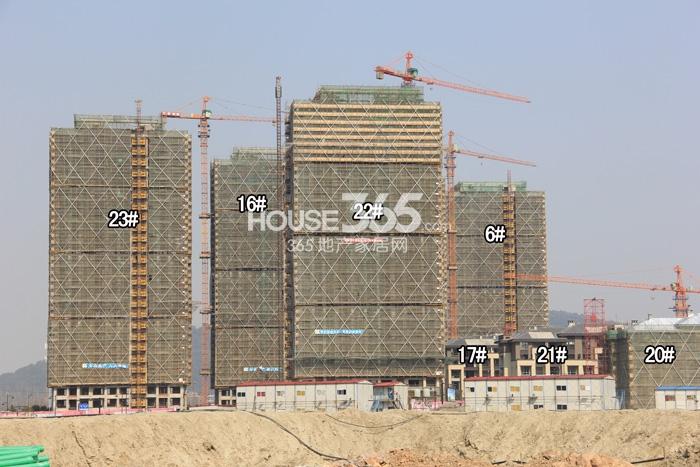 万泰城章项目6、16、17、20—23号楼施工进程图（2015.2）