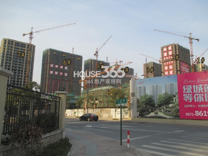 绿城莲园项目1—7号楼施工进程图（2015.3）
