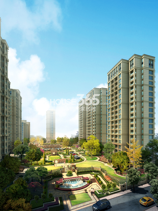 中粮方圆府项目住宅景观效果图