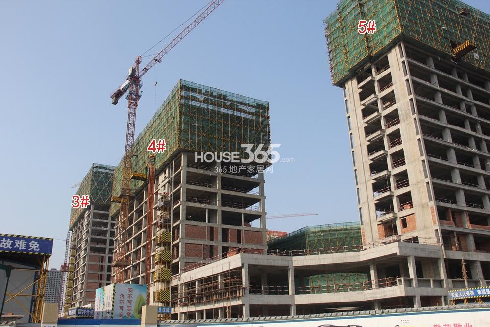 萧山宝龙城市广场3、4、5号楼施工进度 2015年4月摄