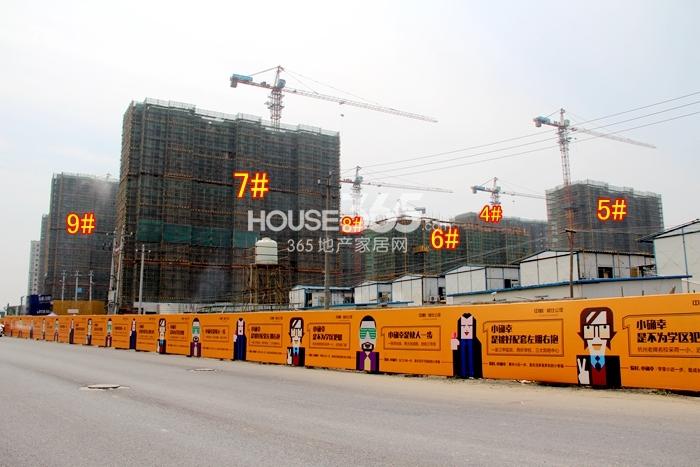 龙湖名景台二期4-9号楼施工进度 2015年2月摄