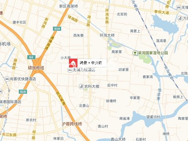 鸿景·中央府交通图
