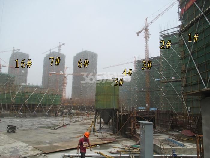 万泰城章项目1—7、16号楼施工进程图（2015.6）