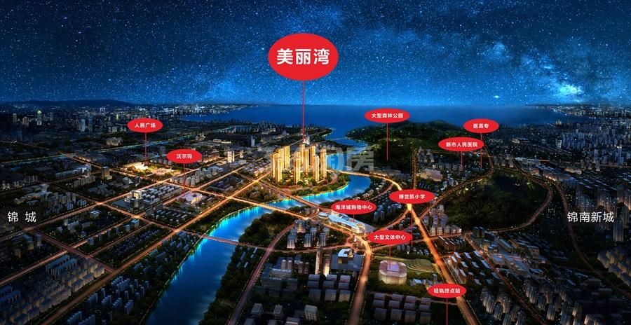 美丽湾区域鸟瞰图