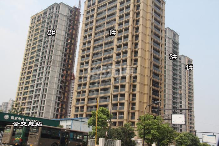 绿城莲园项目1—4号楼施工进程图（2015.8）