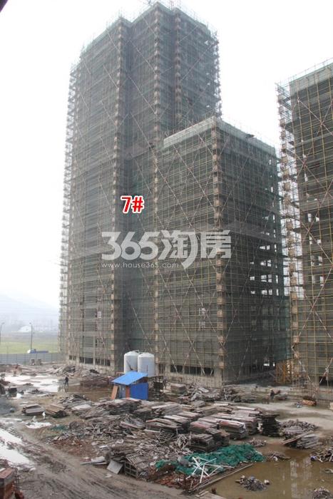 东晖龙悦湾高层7号楼施工进程图（2016.1）