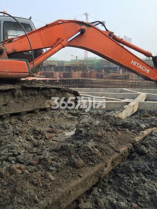 2016年1月绿城江南里实景--施工现场