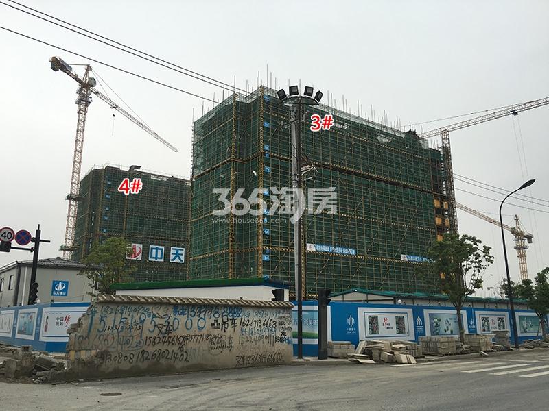 中南樾府项目3、4号楼施工进程（2017.9）