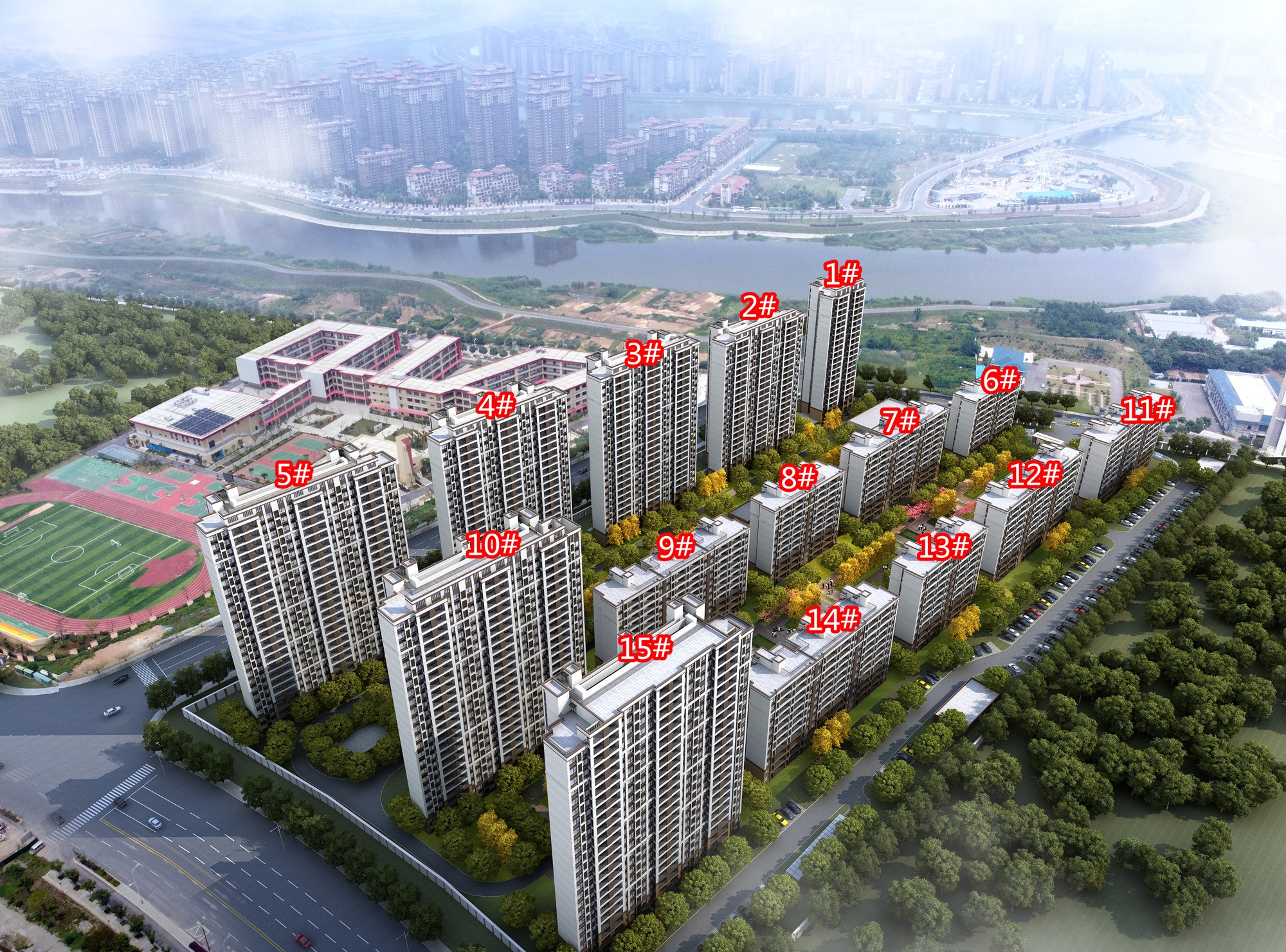 揽湾玖筑鸟瞰图